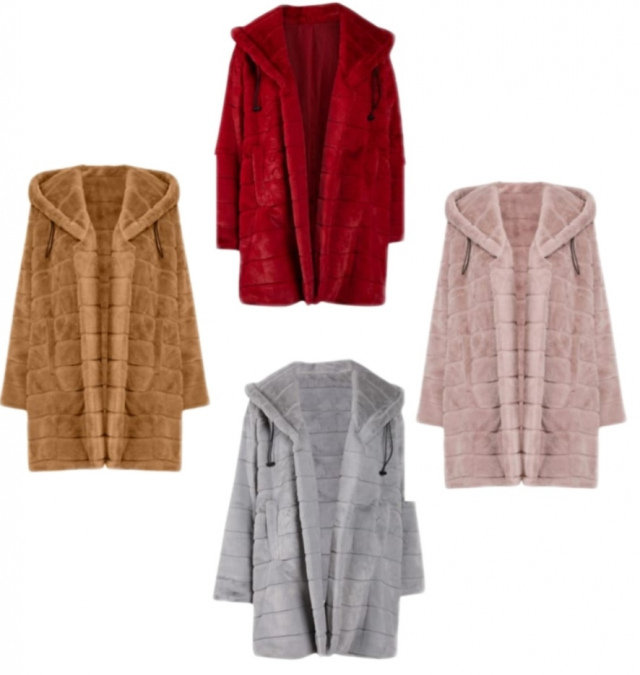 Fur Hooded Coat