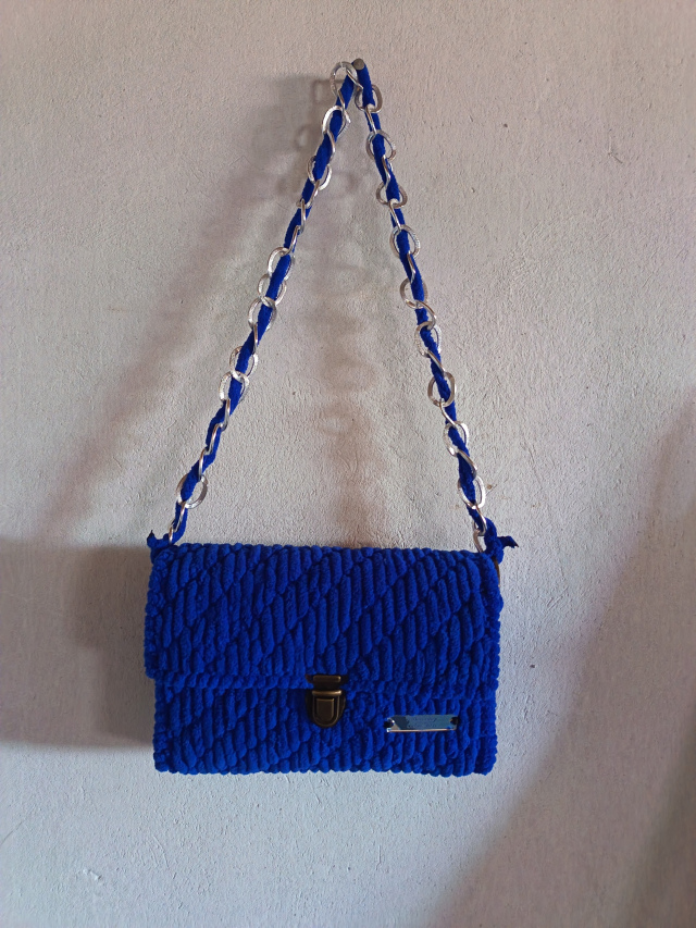 Blue Hand Made Bag